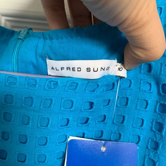 Ladies Alfred Sung Blue Dress - Picture 4 of 6